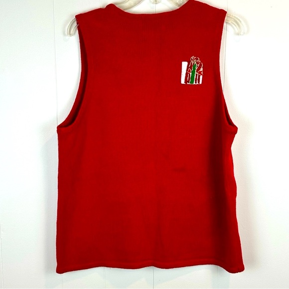 Vintage Heirloom Collectibles Teddy Bear Christmas Sweater Vest Women’s Size M - Picture 6 of 8